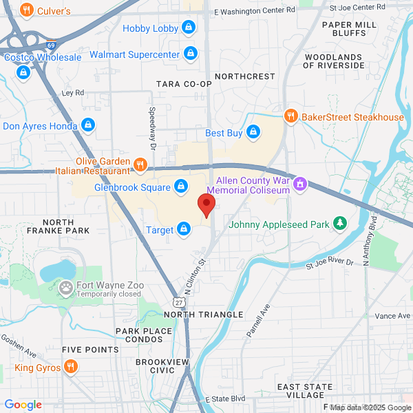 map of the area